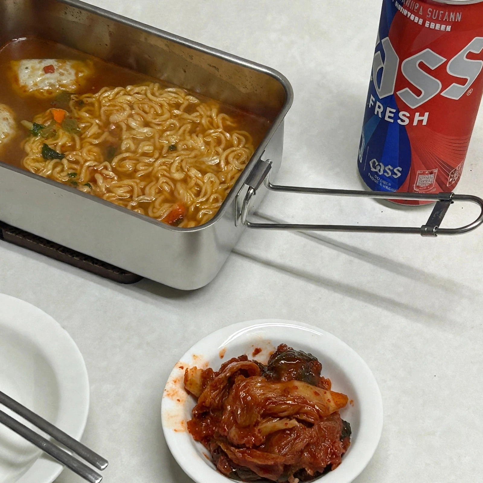 키녹스 반합 캠핑 군용 백패킹 라면 스텐 사각 실제 상품 이미지